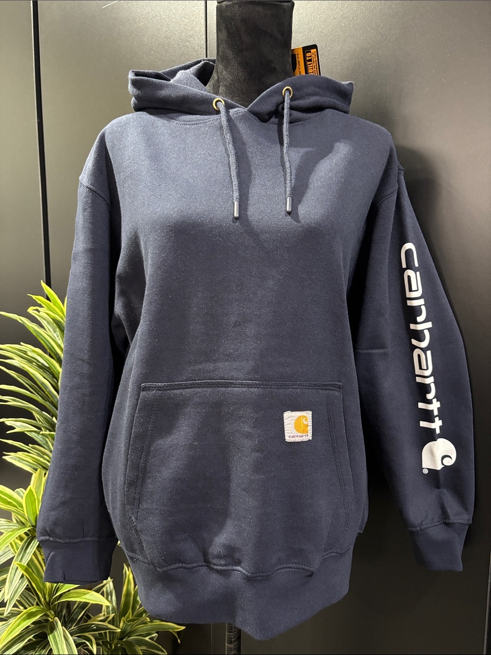 Carhartt Loose Fit Midweight,hoodie, pouch pocket,logo sleeve fleece lined